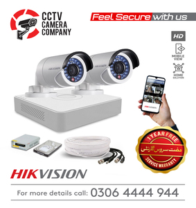 2 HD CCTV Camera Package Hikvision