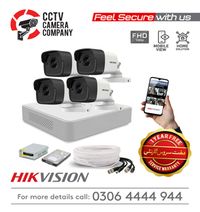 4 FHD CCTV Camera Package Hikvision