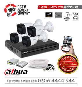 4 FHD Full Color View CCTV Camera Package Dahua