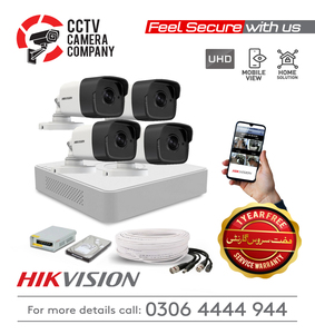 4 UHD CCTV Camera Package Hikvision