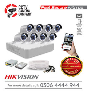 8 HD CCTV Camera Package Hikvision
