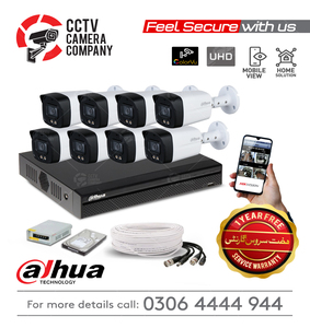 8 UHD Full Color View CCTV Camera Package Dahua